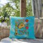 Let's Taco Bout It Indoor/Outdoor Pillow -Mental Health Support, Self-Care Decor, Anxiety Relief Throw Cushion