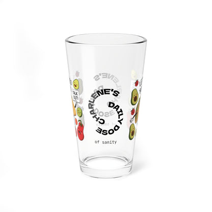 Let's Taco 'Bout It - Personalized Funny Pint Glass, Sassy Drinkware with Attitude, Daily Dose of Attitude and Humor