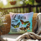 Libra Butterfly Indoor/Outdoor Pillow - Celestial Butterfly Pillow, Zodiac Home Accent
