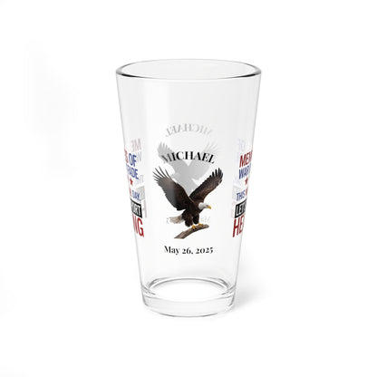 Memories Of War Don't Fade pint glass - engraved PTSD awareness glass for veterans and service members