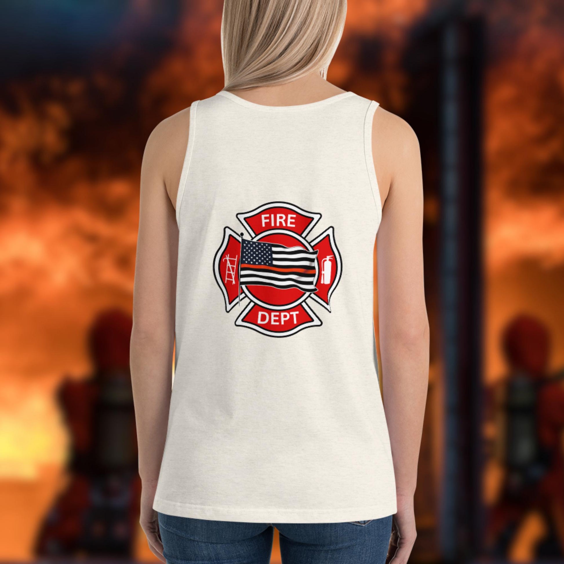 Strength Is In Acknowledging firefighter courage and mental health awareness tank top