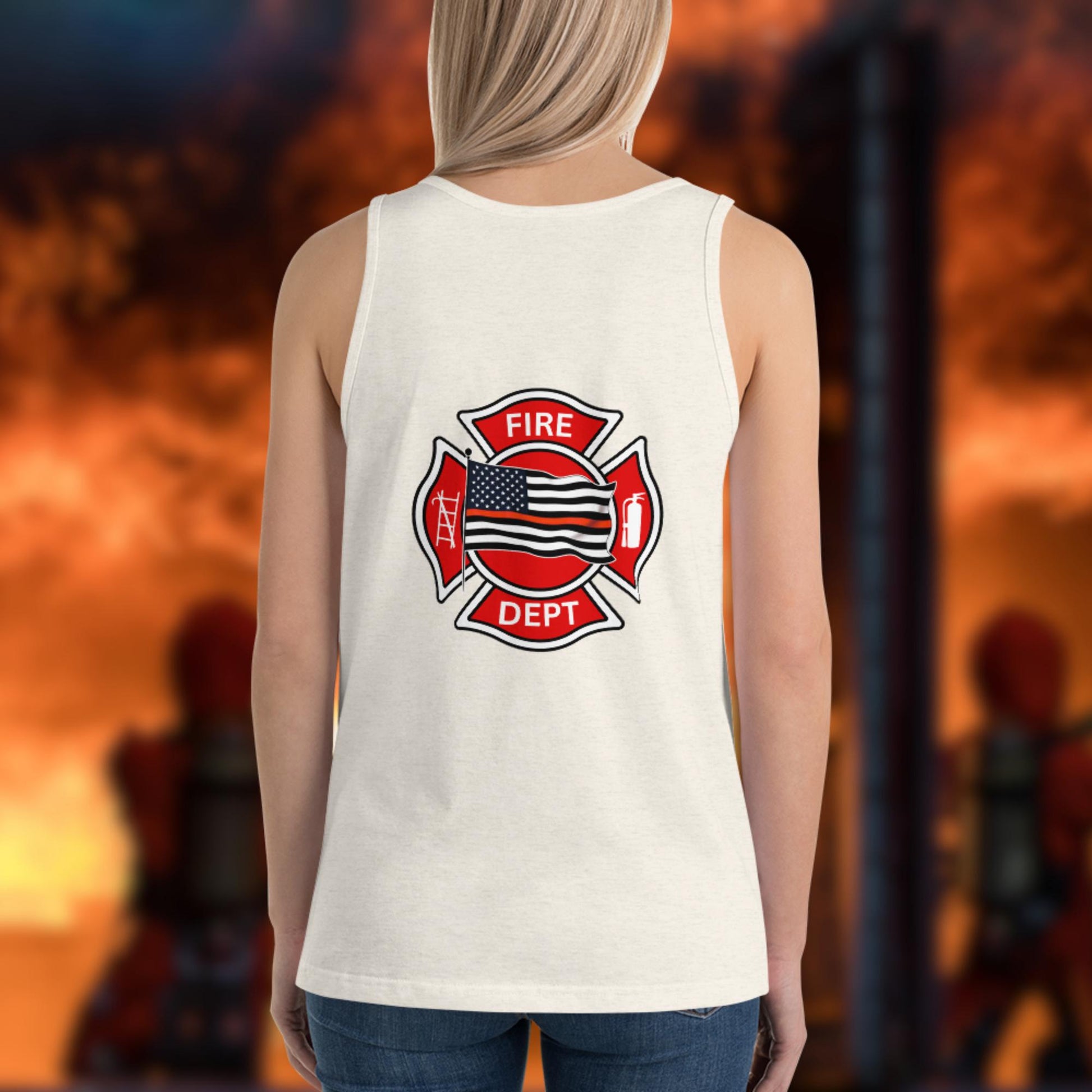 Even Heroes Need Healing firefighter tank top for mental health support and awareness