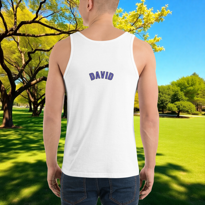 Your Past Doesn't Define You, Your Strength Does quote unisex tank top, survivor healing, empowerment, and domestic violence support