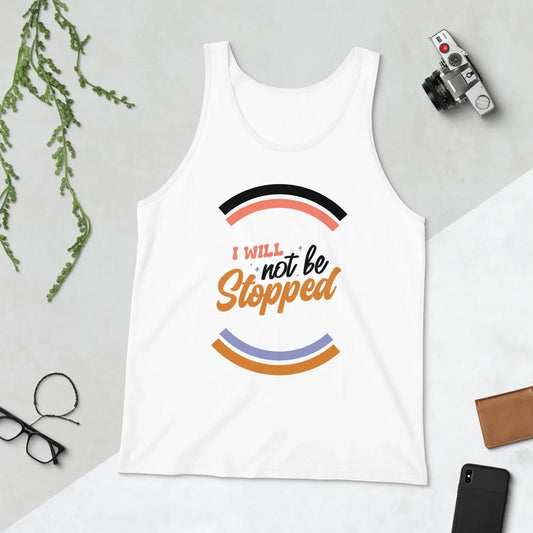 I Will Not Be Stopped Retro Unisex Jersey Tank