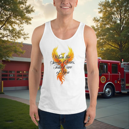 When The Smoke Clears, Take Care Of You personalized firefighter wellness and self-care shirt