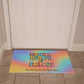 Mental Health Is Far Out - Personalized 70s Welcome Mat, Entry Rug for Wellness Decor - MySisterIsASurvivor
