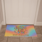 Mental Health Is the Real Vibe - Personalized 70s Welcome Mat, Mental Health Entry Rug - MySisterIsASurvivor