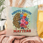 Mental Health Matters: Indoor/Outdoor Pillow for Wellness, Style & Stress Relief