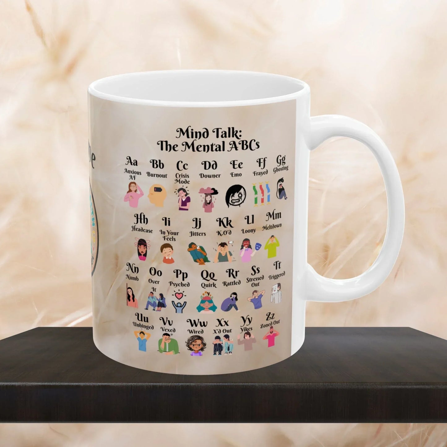 Shop our premium mind talk ceramic mug from MySisterIsASurvivor.