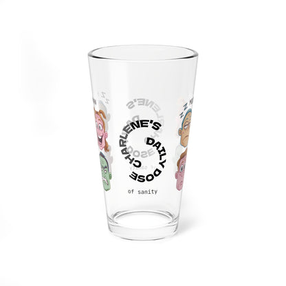 Mood: Human - Personalized Funny Pint Glass, Sassy Drinkware with Attitude, Daily Dose of Attitude and Humor