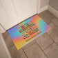 More Compassion, Less Judgment Retro Welcome Mat - Personalized Therapy Rug - MySisterIsASurvivor