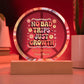 No Bad Trips - Just Growth 7" LED Acrylic Circle Plaque - Psychedelic Healing Gift - MySisterIsASurvivor