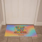 No Bad Trips - Just Growth Personalized Mental Health Welcome Mat - Retro Entry Rug - MySisterIsASurvivor