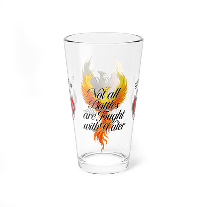 Not all battles use water – firefighter mental health pint glass for silent struggles and support. - MySisterIsASurvivor