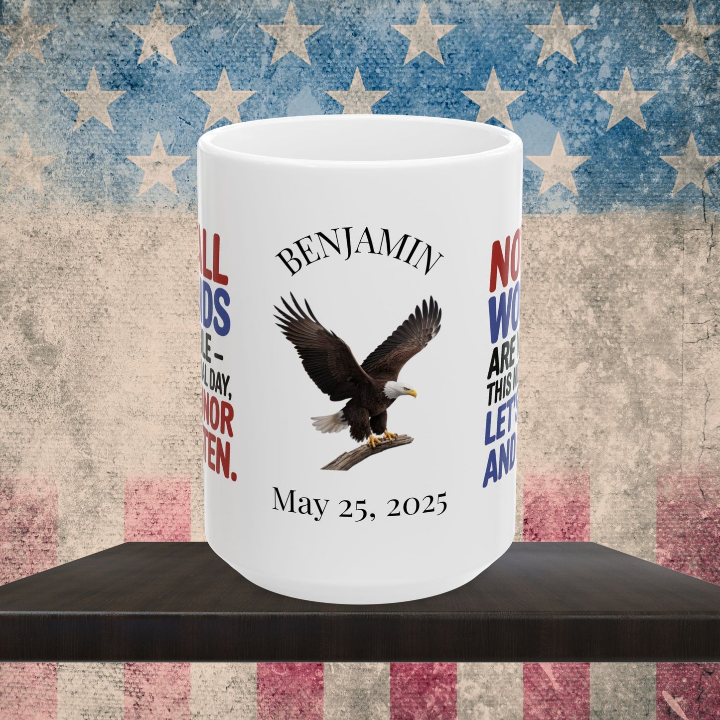 Not All Wounds Are Visible Memorial Day mug - PTSD support, veteran awareness, military tribute