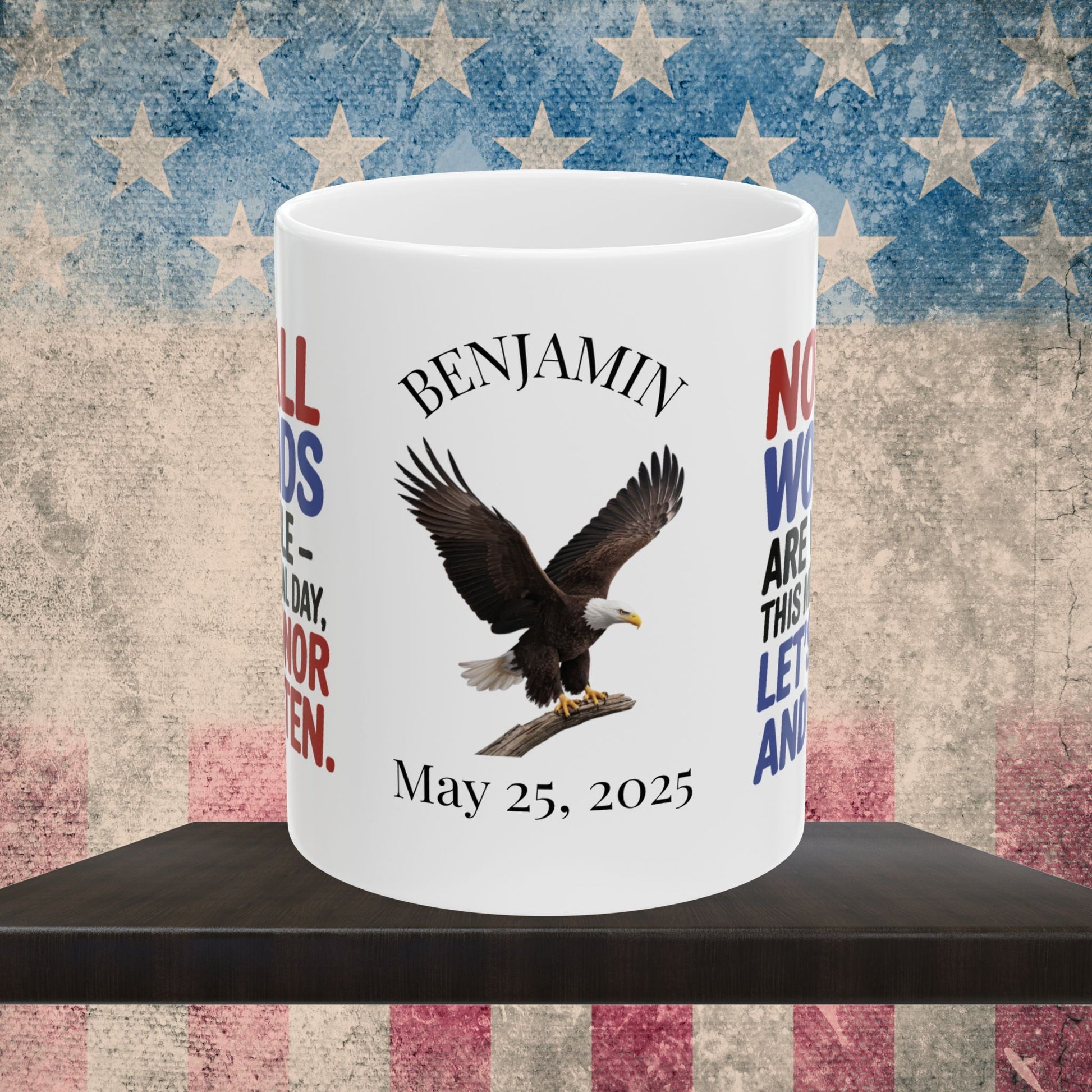 Not All Wounds Are Visible Memorial Day mug - PTSD support, veteran awareness, military tribute