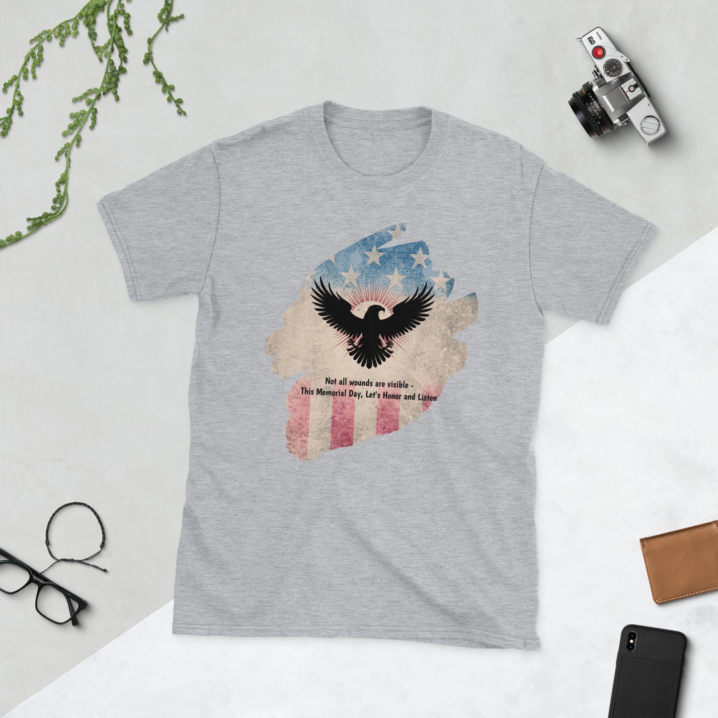 Not All Wounds Are Visible T-Shirt | Veteran Tribute Gift | PTSD Awareness Shirt | Memorial Day Tee | Mental Health Support Unisex Shirt