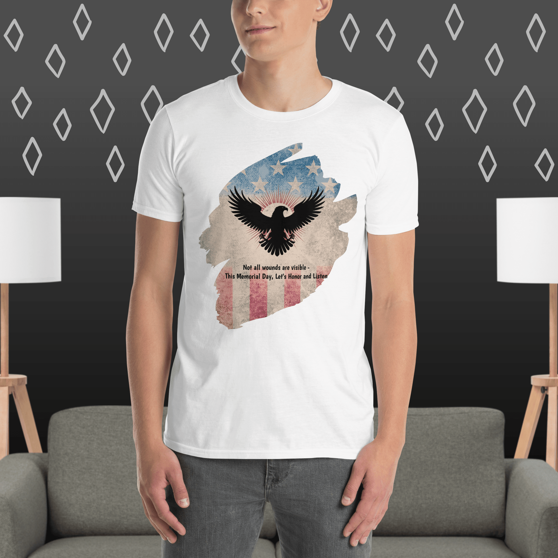 Not All Wounds Are Visible T-Shirt | Veteran Tribute Gift | PTSD Awareness Shirt | Memorial Day Tee | Mental Health Support Unisex Shirt