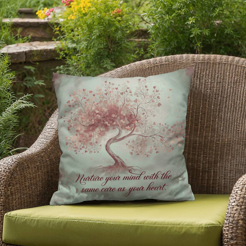 Nuture Your Mind With The Same Care As Your Heart: Indoor/Outdoor Pillow Self-Care for Relaxation, Mindfulness & Emotional Wellness