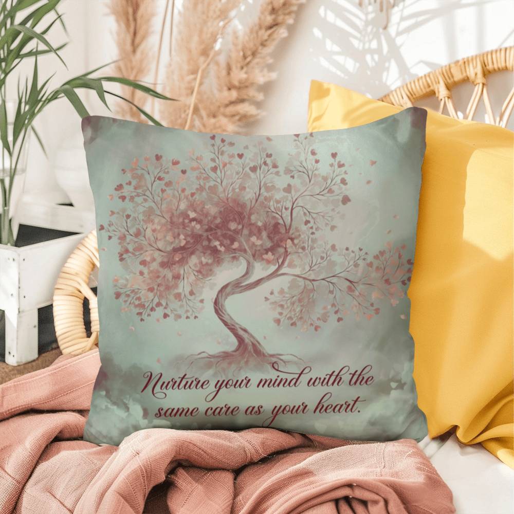 Nuture Your Mind With The Same Care As Your Heart: Indoor/Outdoor Pillow Self-Care for Relaxation, Mindfulness & Emotional Wellness