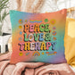 Peace, Love & Therapy Personalized Pillow - Indoor/Outdoor Therapy & Healing Support - MySisterIsASurvivor