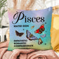 Pisces Butterfly Indoor/Outdoor Pillow - Astrology Decor for Living Room & Patio