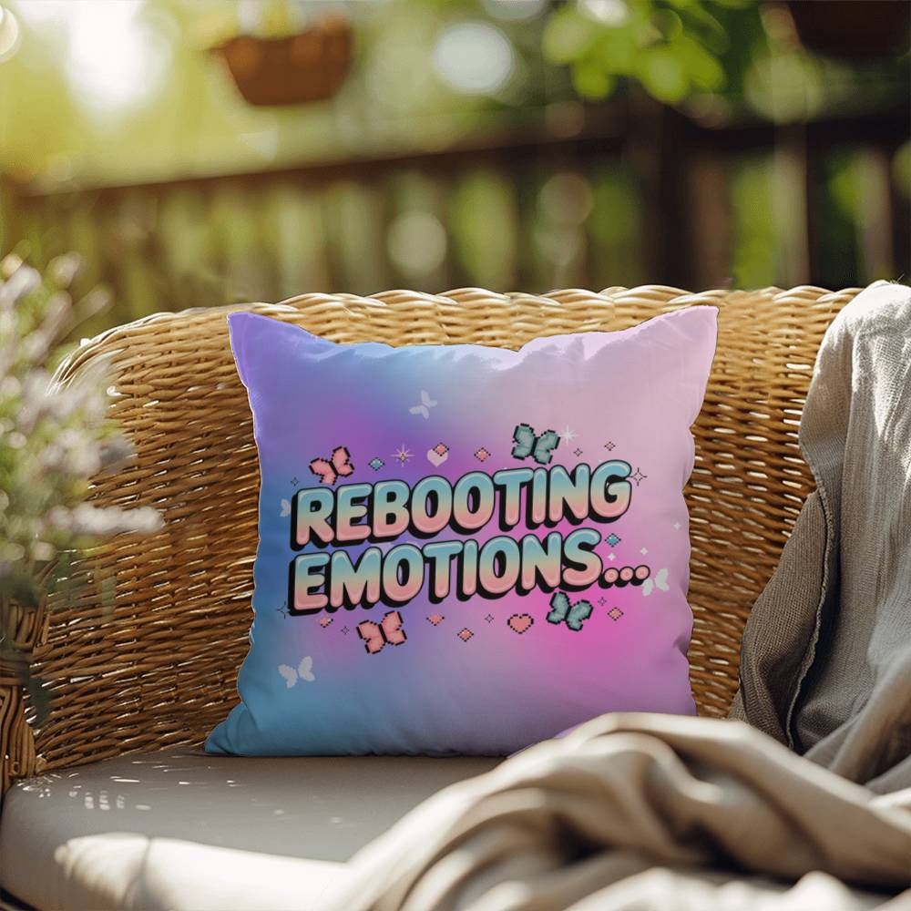 Rebooting Emotions… Y2K mental health pillow custom name inner healing gift - MySisterIsASurvivor