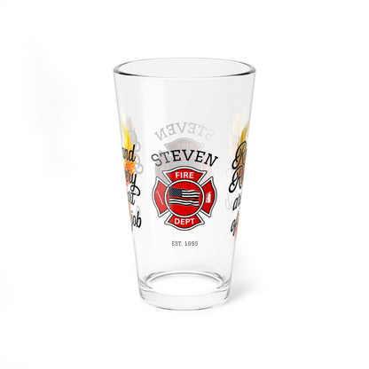 Rest and recovery are part of the job – pint glass encouraging firefighter emotional balance. - MySisterIsASurvivor