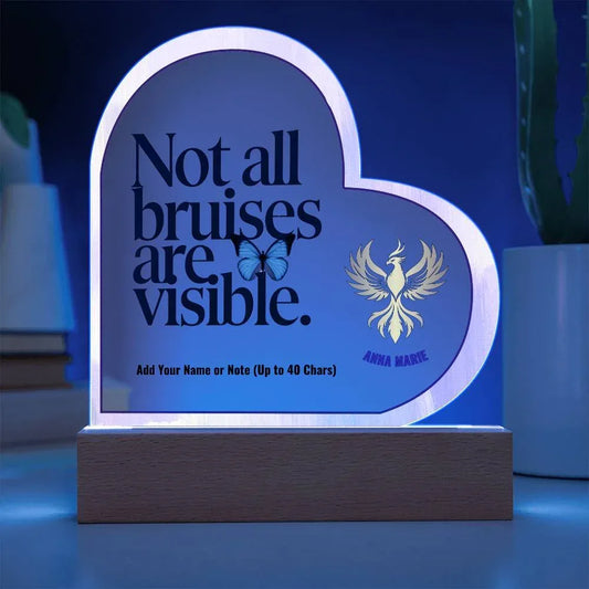 rise-reclaim-7-acrylic-heart-plaque-not-all-bruises-are-visible-emotional-abuse-awareness-gift-survivor-decor-1636582 - MySisterIsASurvivor