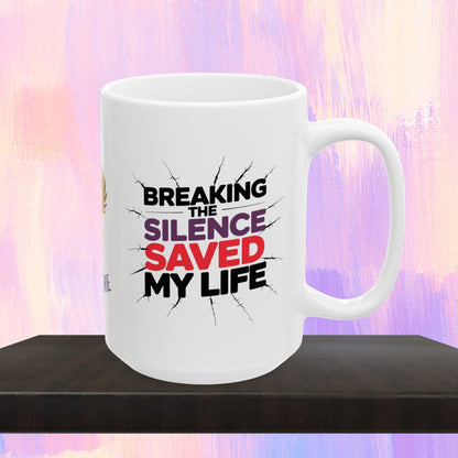 Healing mug with powerful message for survivors.