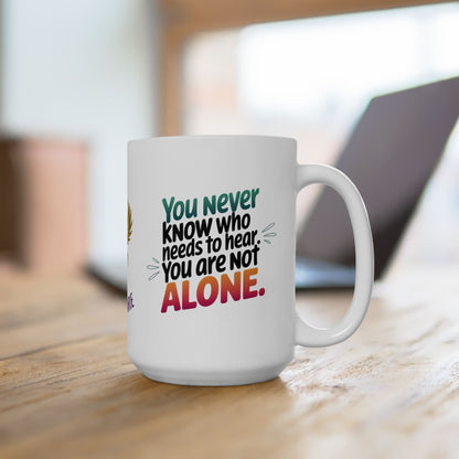Support mug with message of hope and solidarity.