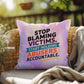 Rise & Reclaim Indoor/Outdoor Pillow – Accountability for Abusers