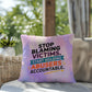 Rise & Reclaim Indoor/Outdoor Pillow – Accountability for Abusers