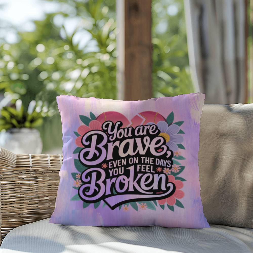Rise & Reclaim Indoor/Outdoor Pillow – Courage in Struggle