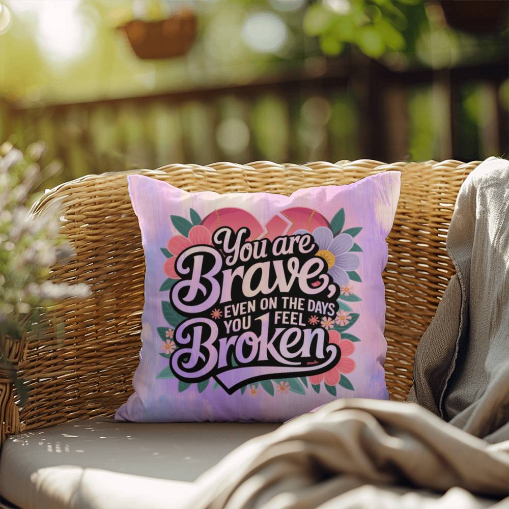 Rise & Reclaim Indoor/Outdoor Pillow – Courage in Struggle