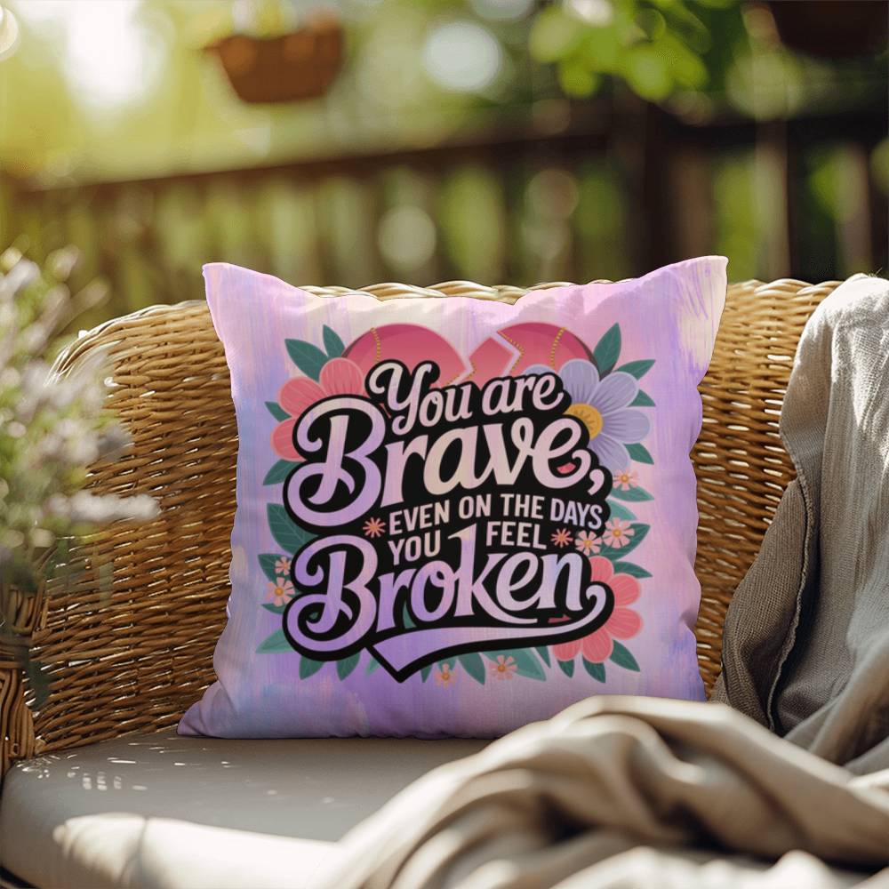 Rise & Reclaim Indoor/Outdoor Pillow – Courage in Struggle