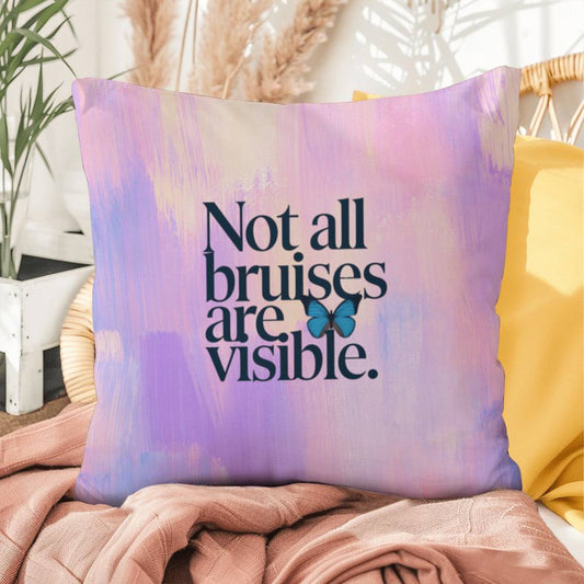 Rise & Reclaim Indoor/Outdoor Pillow – Domestic Abuse Awareness