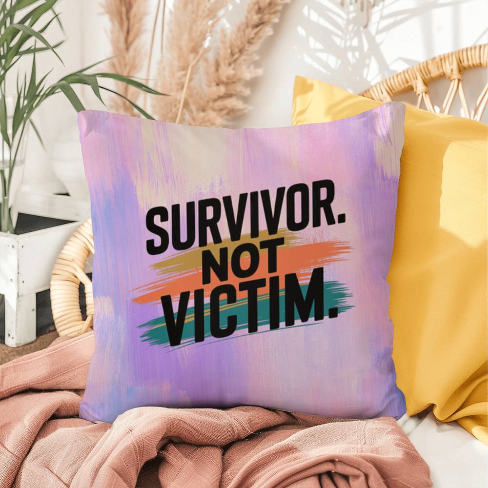 Rise & Reclaim Indoor/Outdoor Pillow – Empowered Survivors