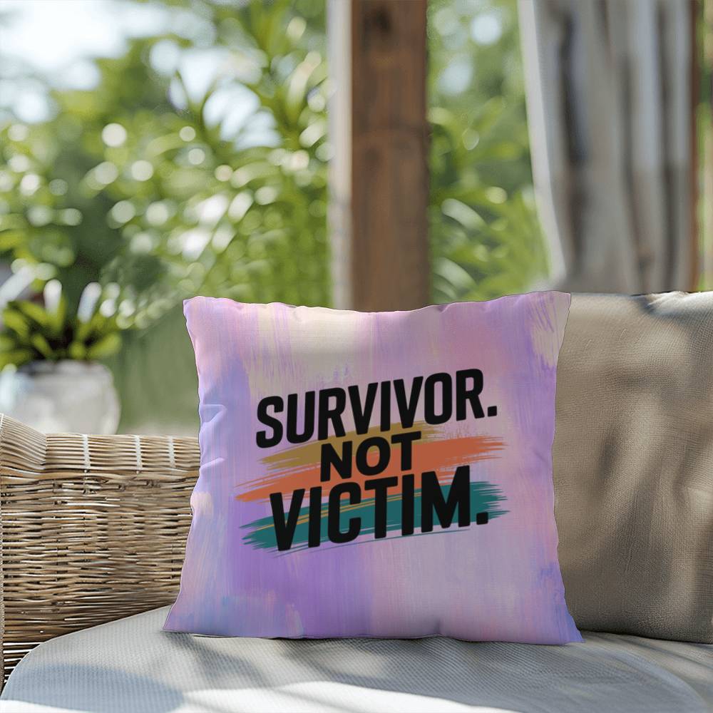 Rise & Reclaim Indoor/Outdoor Pillow – Empowered Survivors