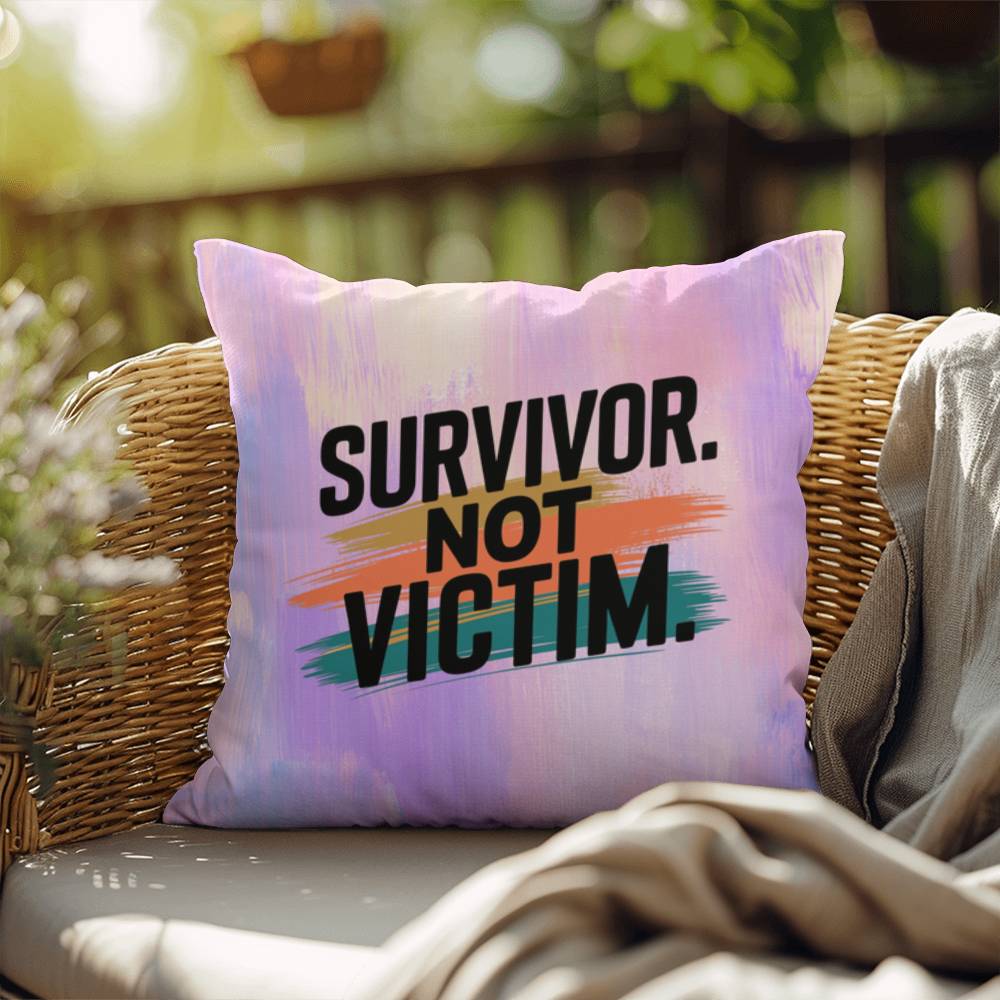 Rise & Reclaim Indoor/Outdoor Pillow – Empowered Survivors