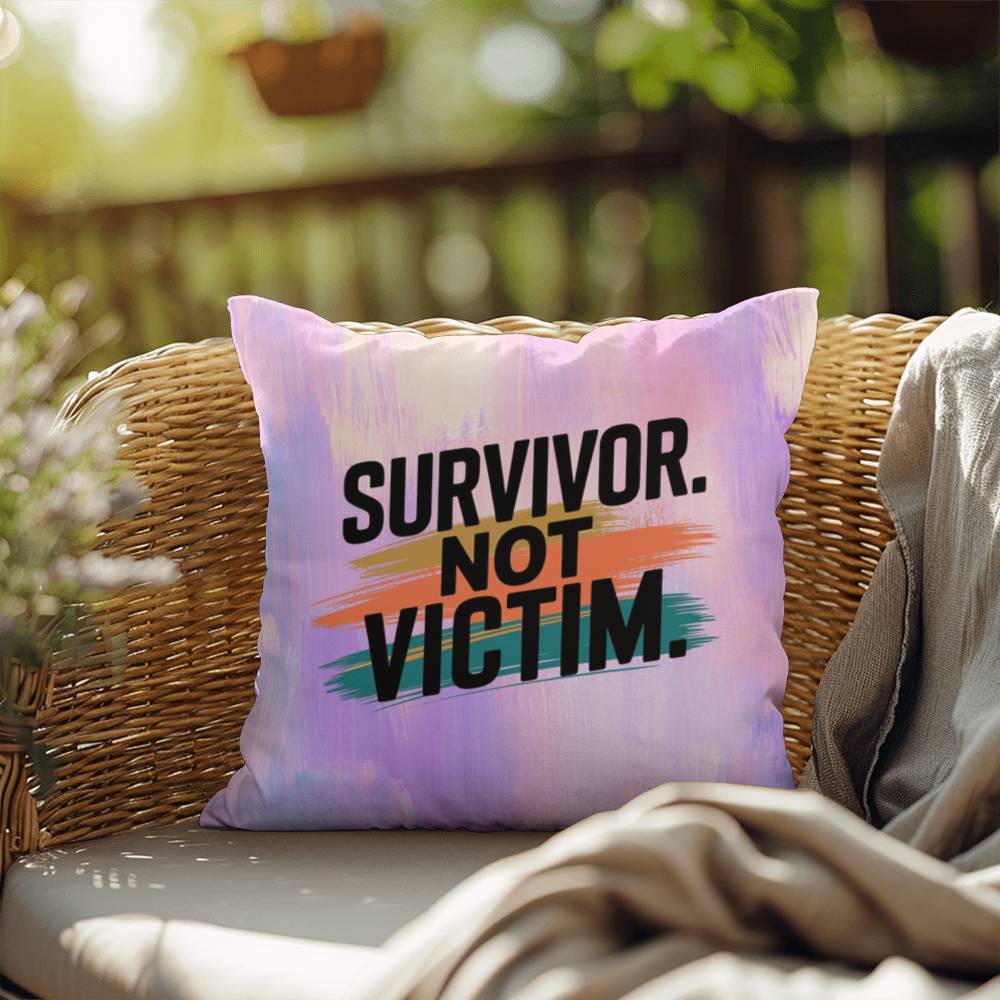 Rise & Reclaim Indoor/Outdoor Pillow – Empowered Survivors
