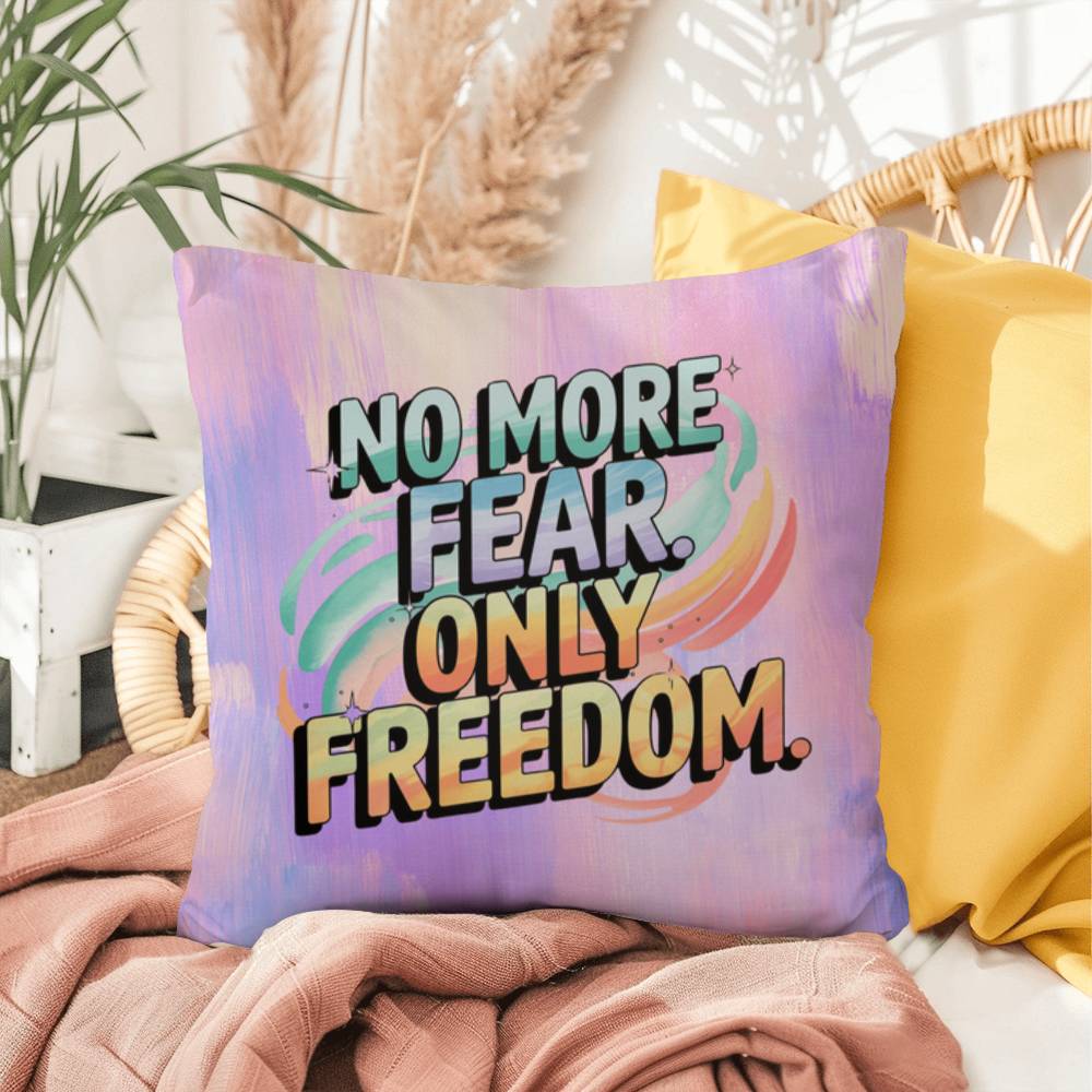 Rise & Reclaim Indoor/Outdoor Pillow – Freedom Over Fear