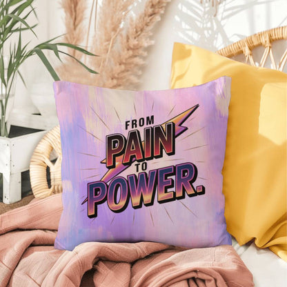 Overcoming Trauma personalized indoor/outdoor pillow for survivor support and trauma healing gift