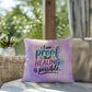 I Am Proof That Healing Is Possible personalized indoor/outdoor pillow for survivor support and empowerment gift
