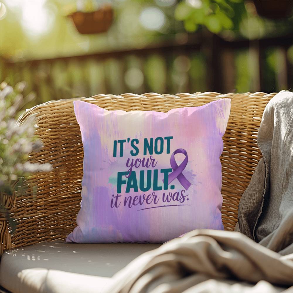 Rise & Reclaim Indoor/Outdoor Pillow – It Was Never Your Fault
