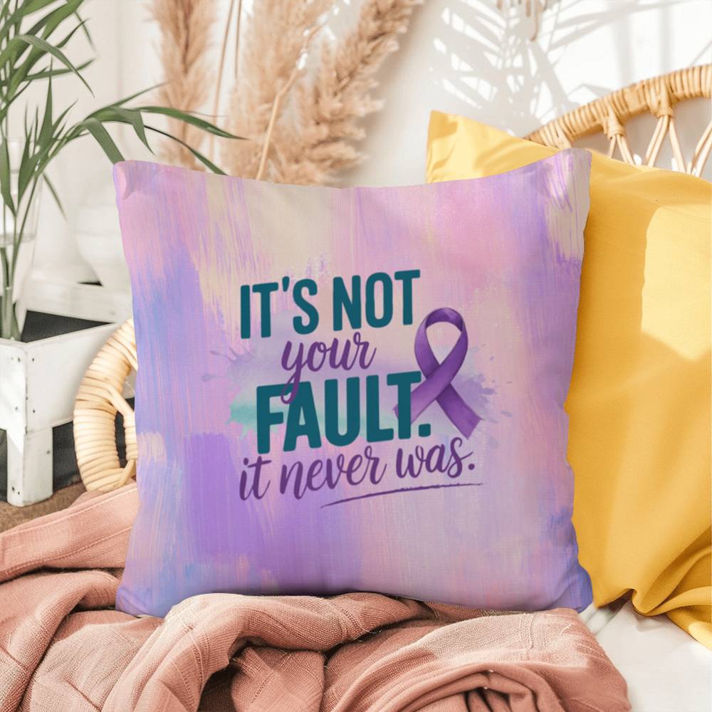 Rise & Reclaim Indoor/Outdoor Pillow – It Was Never Your Fault