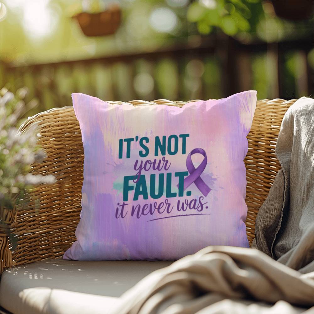 Rise & Reclaim Indoor/Outdoor Pillow – It Was Never Your Fault