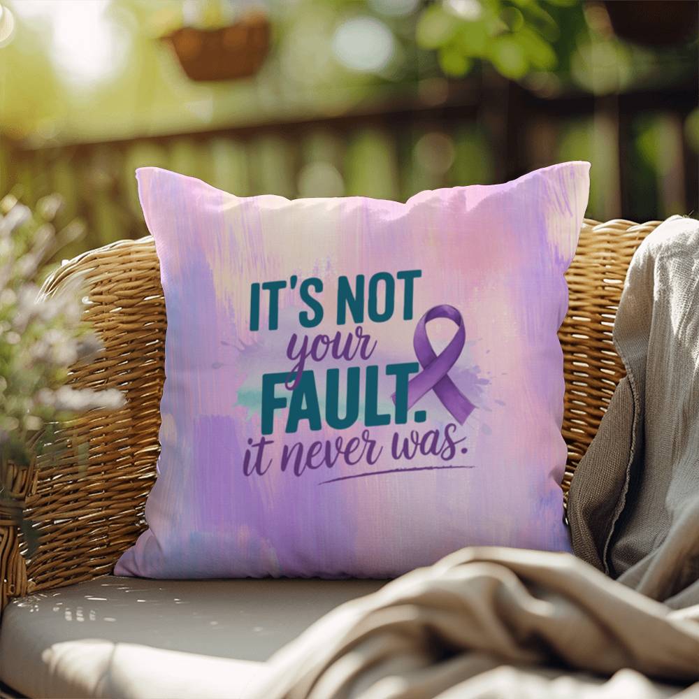 Rise & Reclaim Indoor/Outdoor Pillow – It Was Never Your Fault