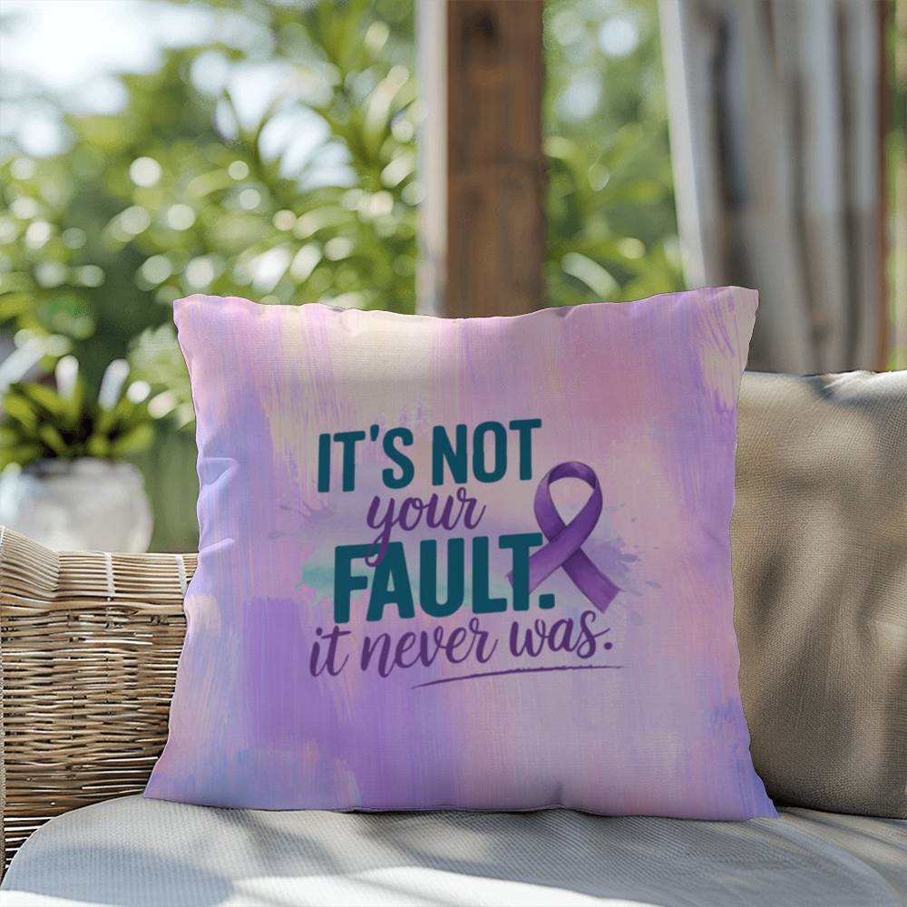 Rise & Reclaim Indoor/Outdoor Pillow – It Was Never Your Fault