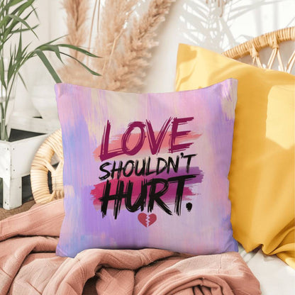 Break Free from Abuse personalized indoor/outdoor pillow for empowerment and domestic violence awareness gift